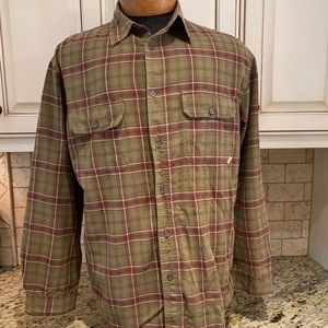 Ruff Hewn Long Sleeve Plaid Men’s Large Shirt